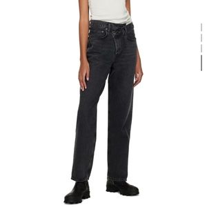 Black Agolde cross cross jeans
